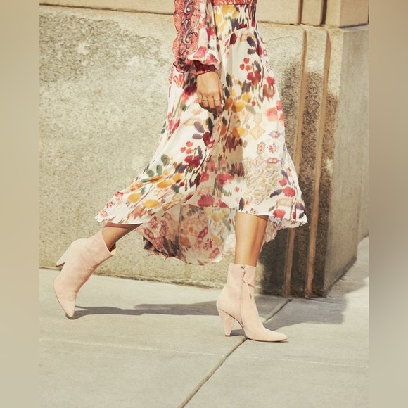 Silent D Anthropologie Apage Boots in Blush Pink size 40 - Picture 1 of 13